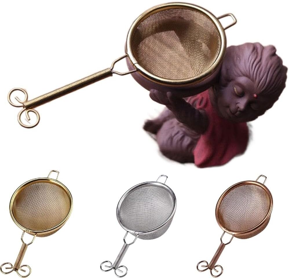 1PCS Fine Mesh Colander with Short Handle Stainless Steel
