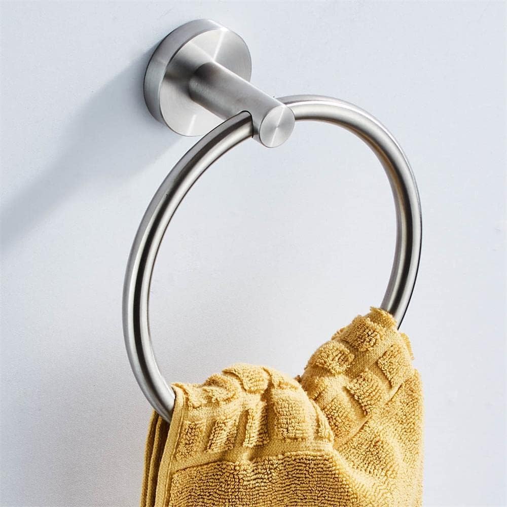AOKQYA 6 Inch Diameter Stainless Steel Towel Ring