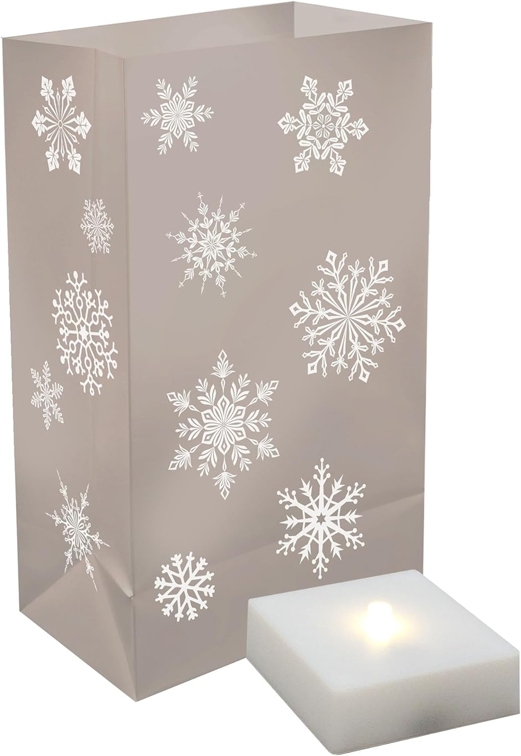 Lumabase Battery Operated Luminaria Kit with Timer - Set of 6 1