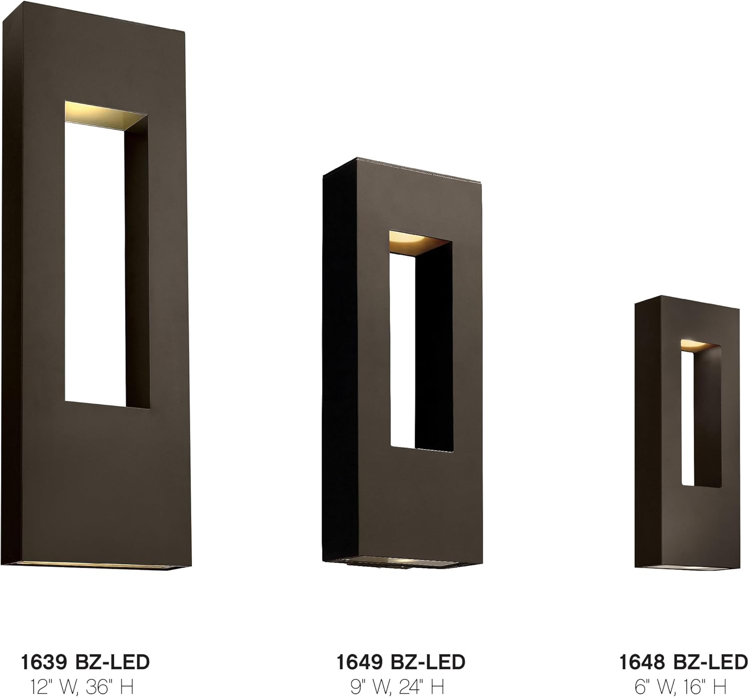 Hinkley Atlantis Extra Large Wall Mount Outdoor Lantern - Bronze Finish