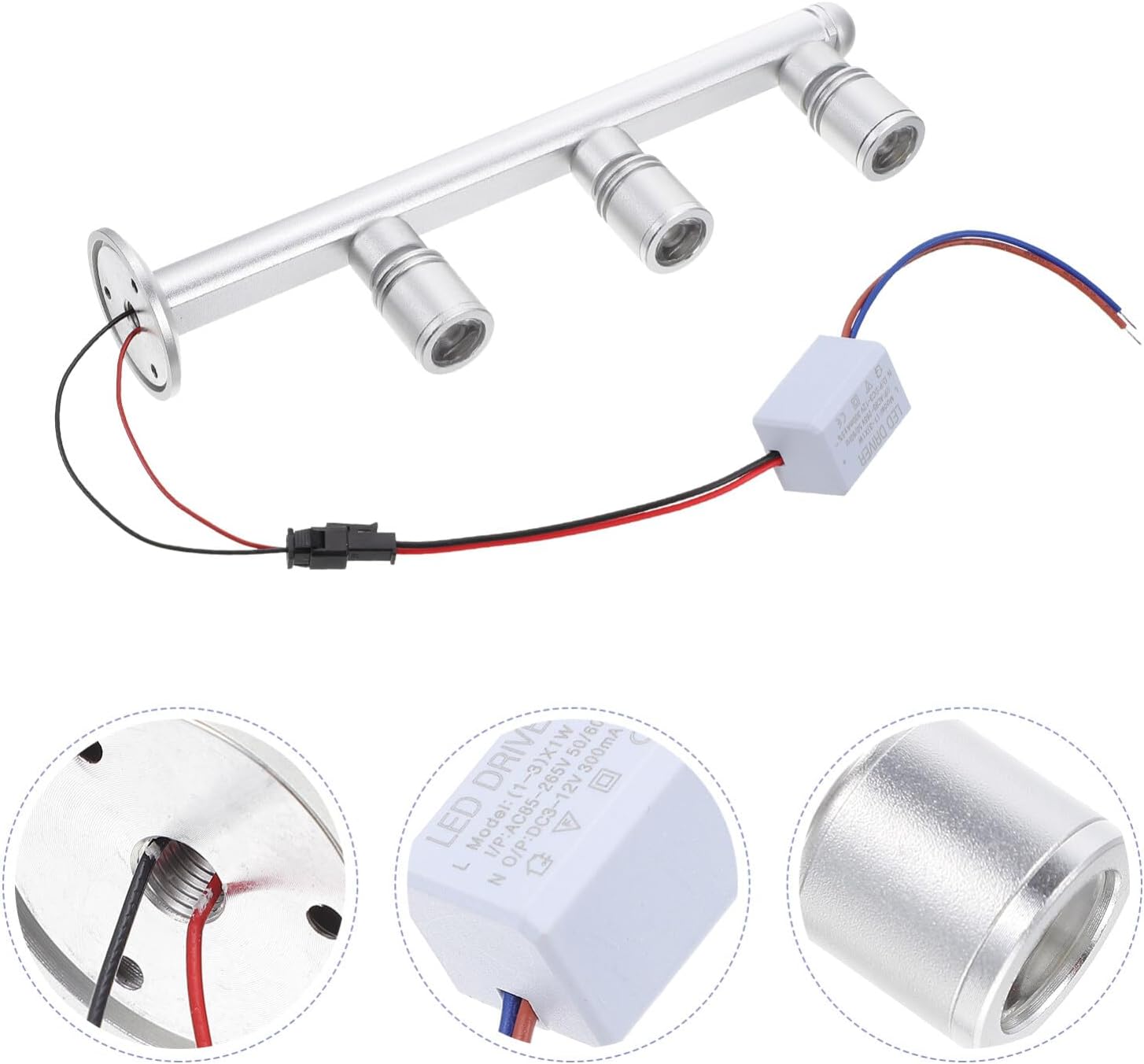 Balacoo LED Track Spotlight with 3 Rotatable Heads