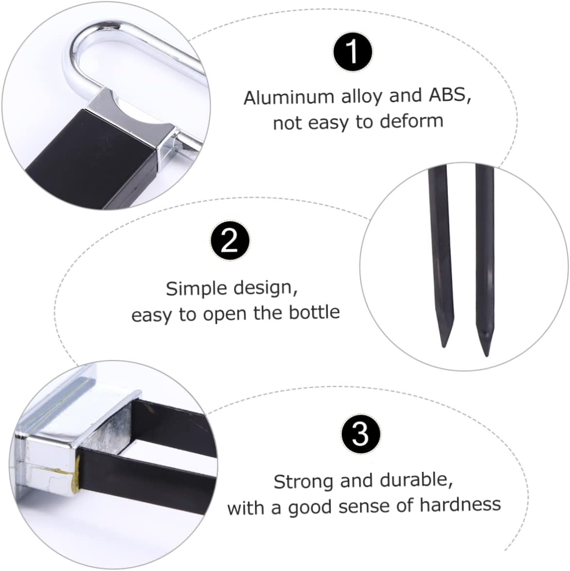 LABRIMP Portable Wine Cork Opener Multifunctional