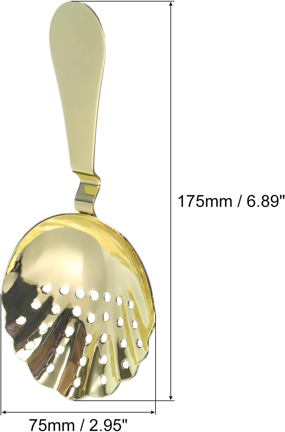 Uxcell Julep Strainer - 175mm Stainless Steel Cocktail Strainer
