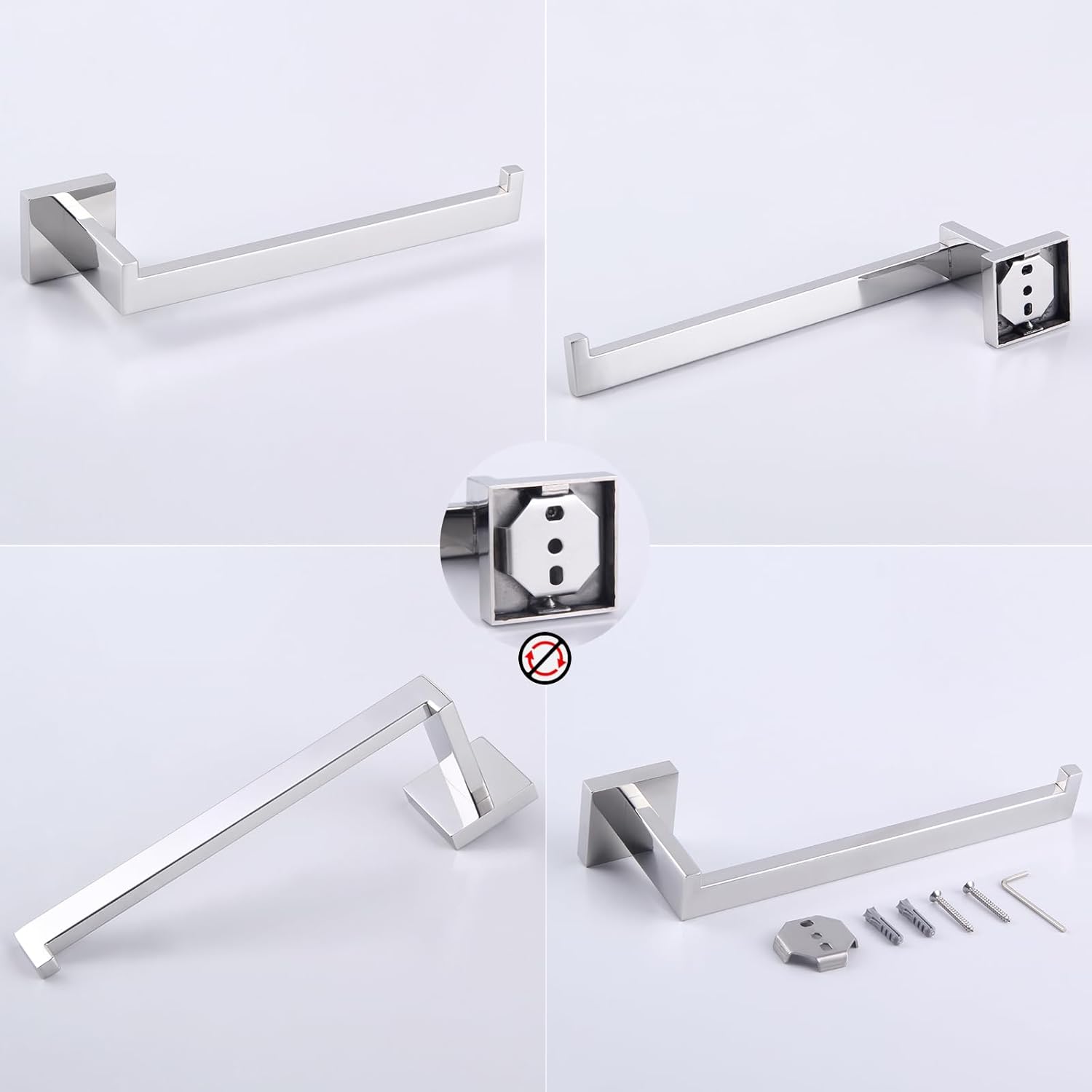 GERZWY Heavy Duty Stainless Steel Towel Ring 1