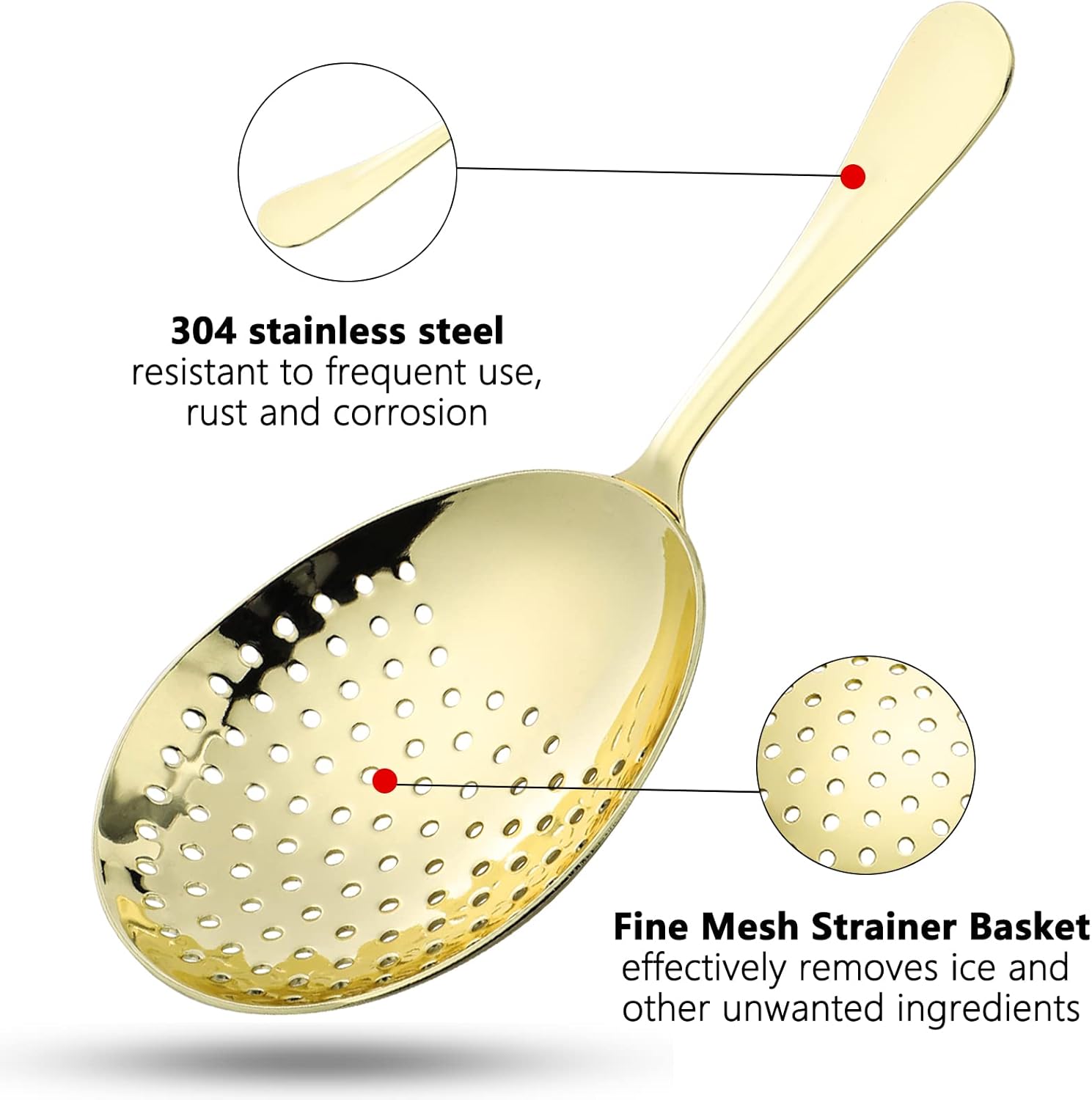 YUHWYI Cocktail Strainer for Drinks