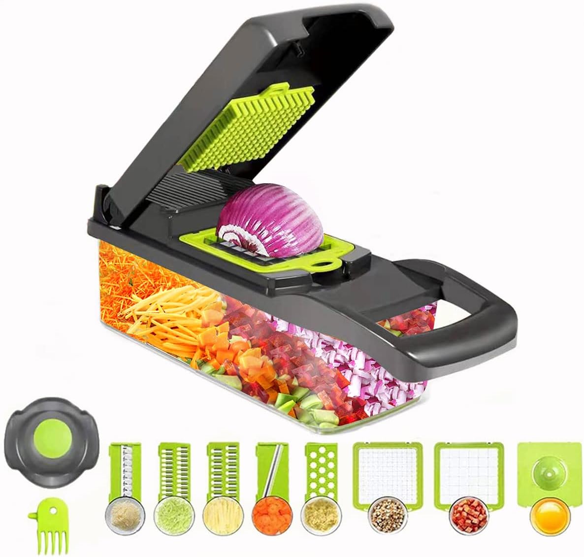 Kuaguan 8 In 1 Vegetable Slicer with Container