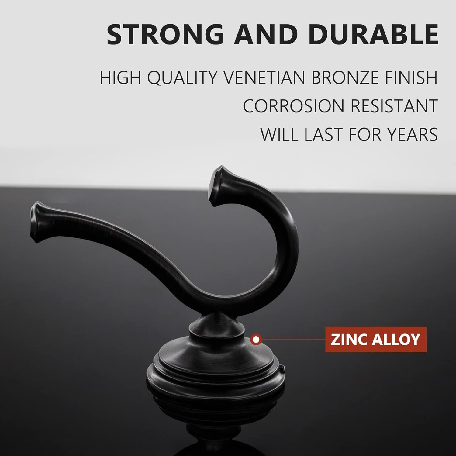 LOWCUS 79735-RB Venetian Bronze Robe Hook 1