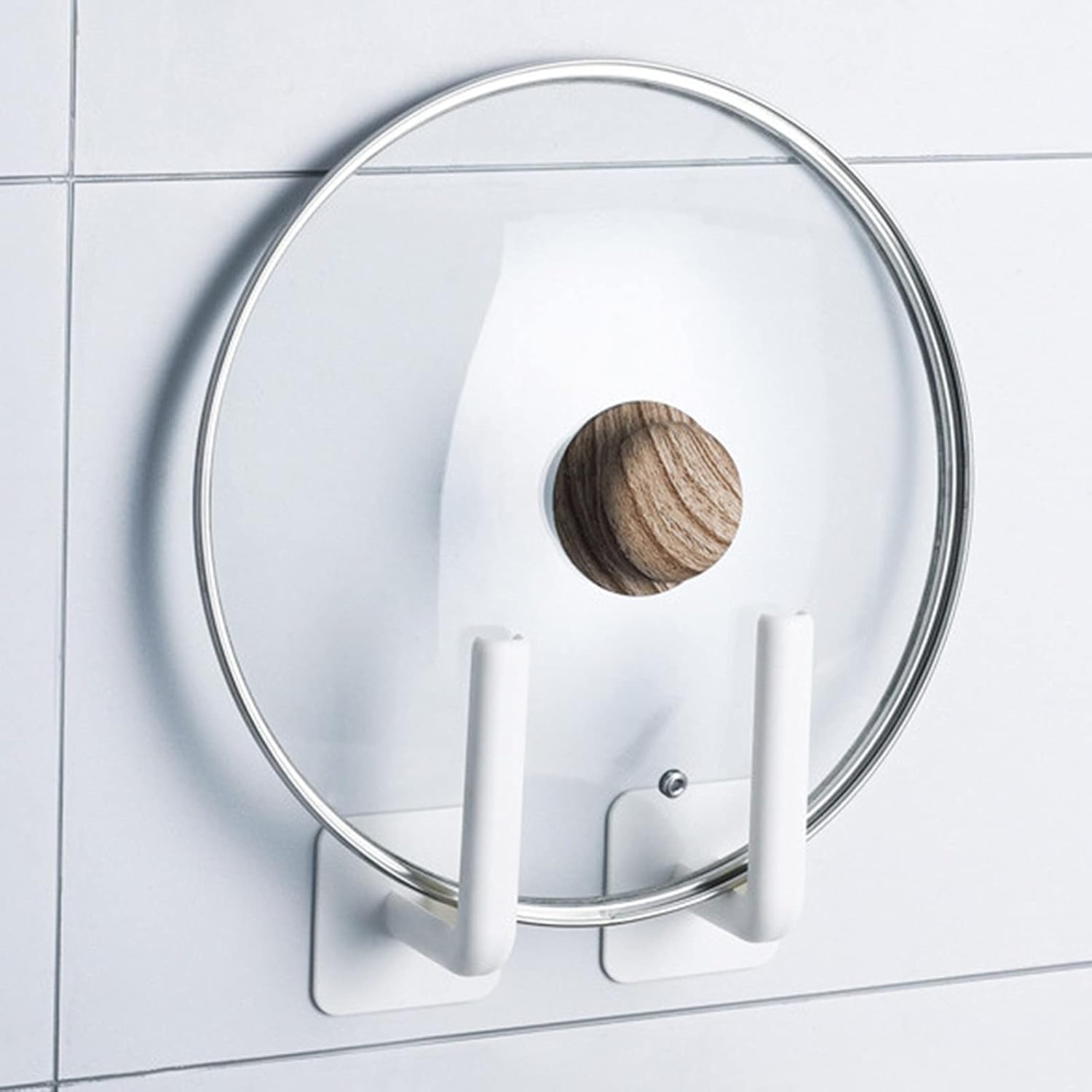 Goodliest Toilet Paper Holder Wall Mount Plastic Adhesive White