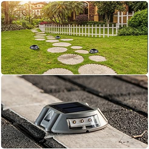 Sunwind 4 Pack Solar Deck Lights Outdoor White