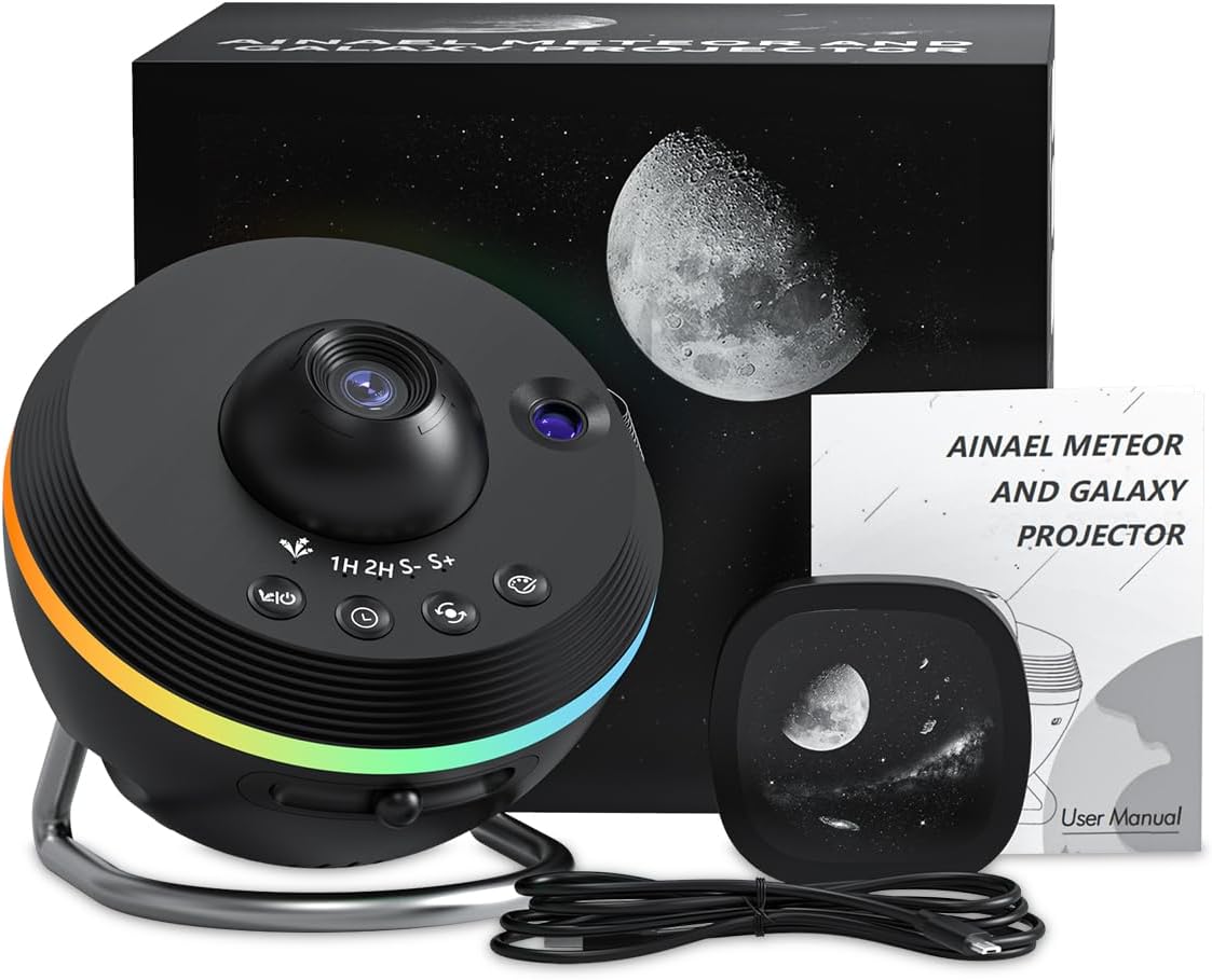 Galaxy Projector with Light Strip and Meteor for Kids Bedroom