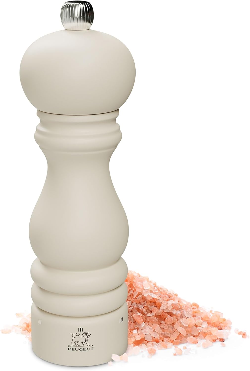 Peugeot Paris uSelect 7-inch Salt Mill - Manual Adjustable Stainless Steel Beechwood