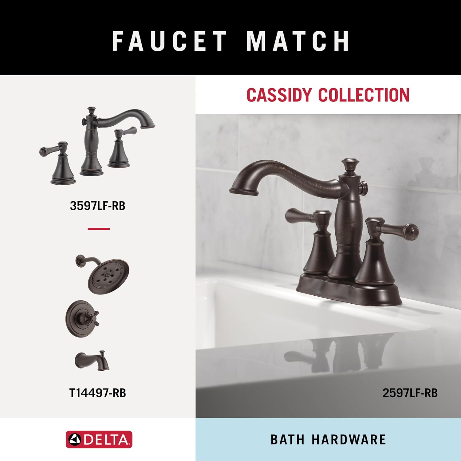 DELTA Cassidy 18-in Wall Mount Towel Bar in Venetian Bronze