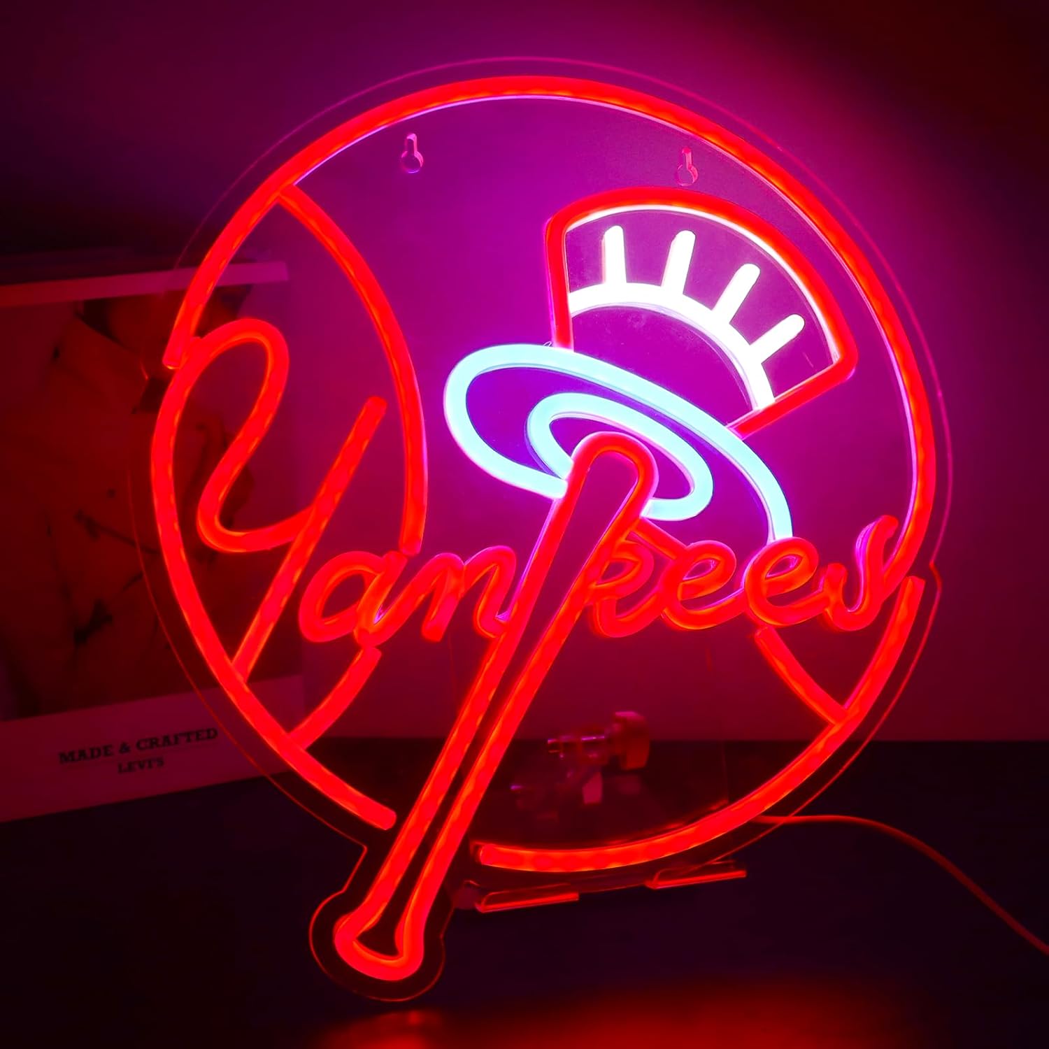 YANKEES Neon Signs Wall Decor LED 13145Inch