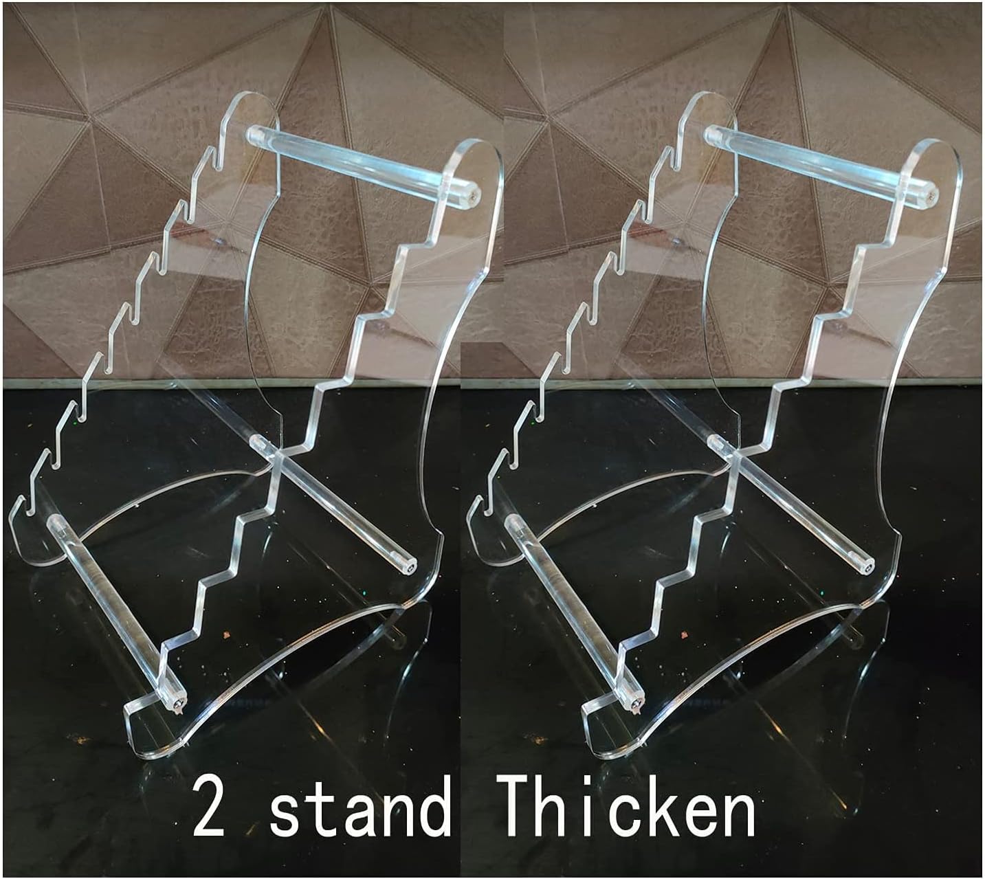 Lufr Clear Knife Display Rack Holder 8 Pcs