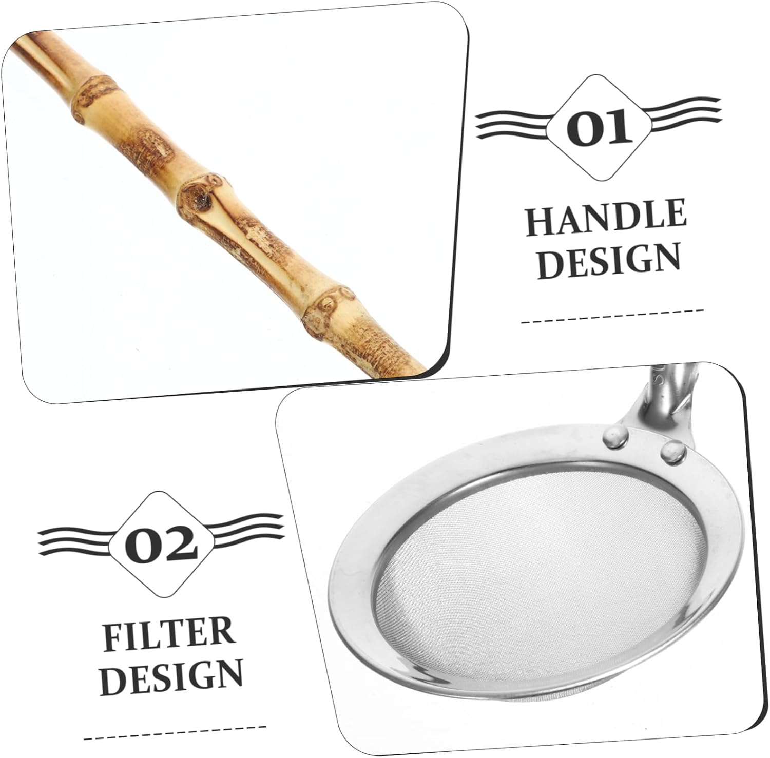 304 Stainless Steel Colander Ladle with Handle