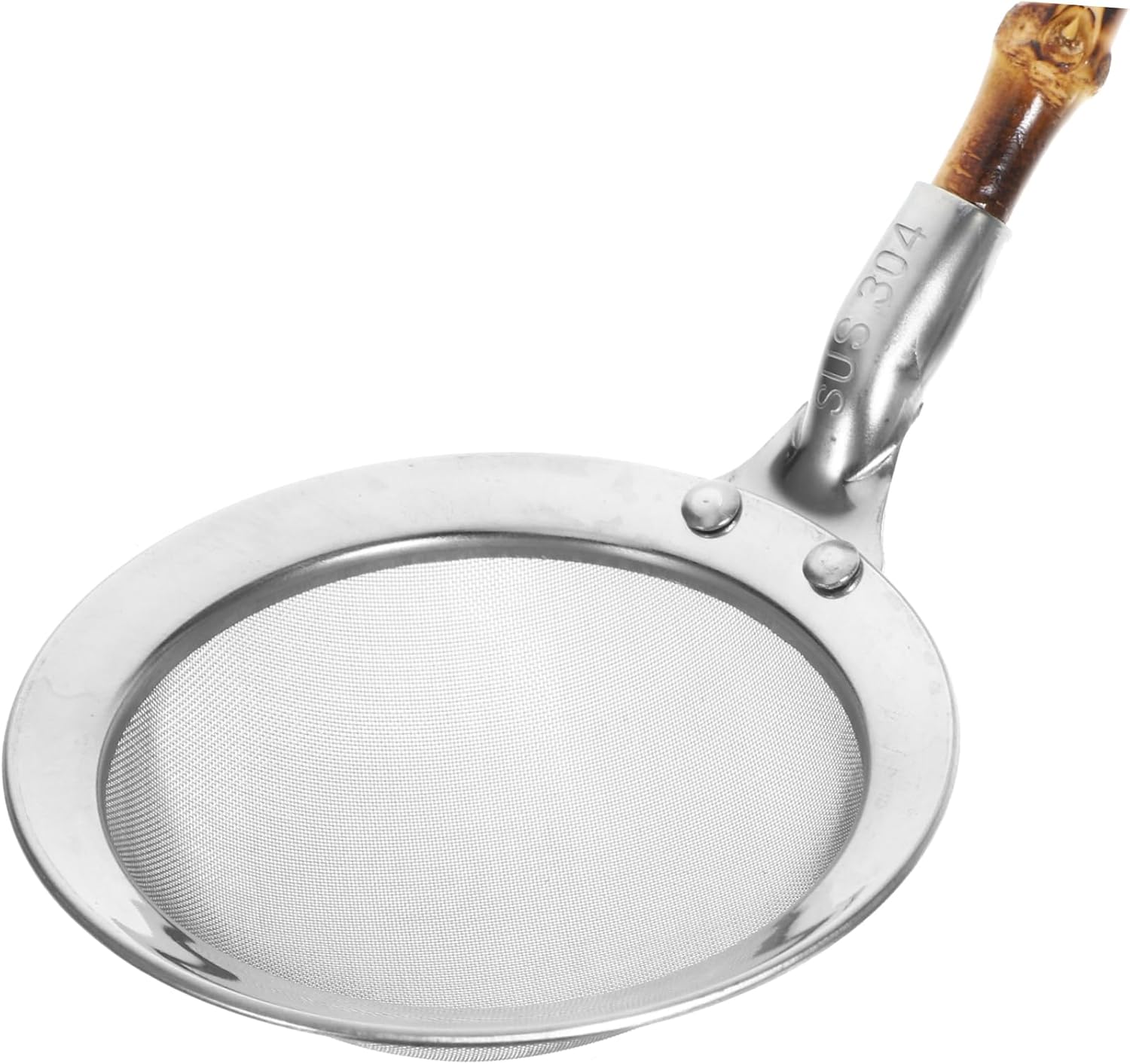 Mikinona 304 Stainless Steel Skimmer Colander with Handle 1