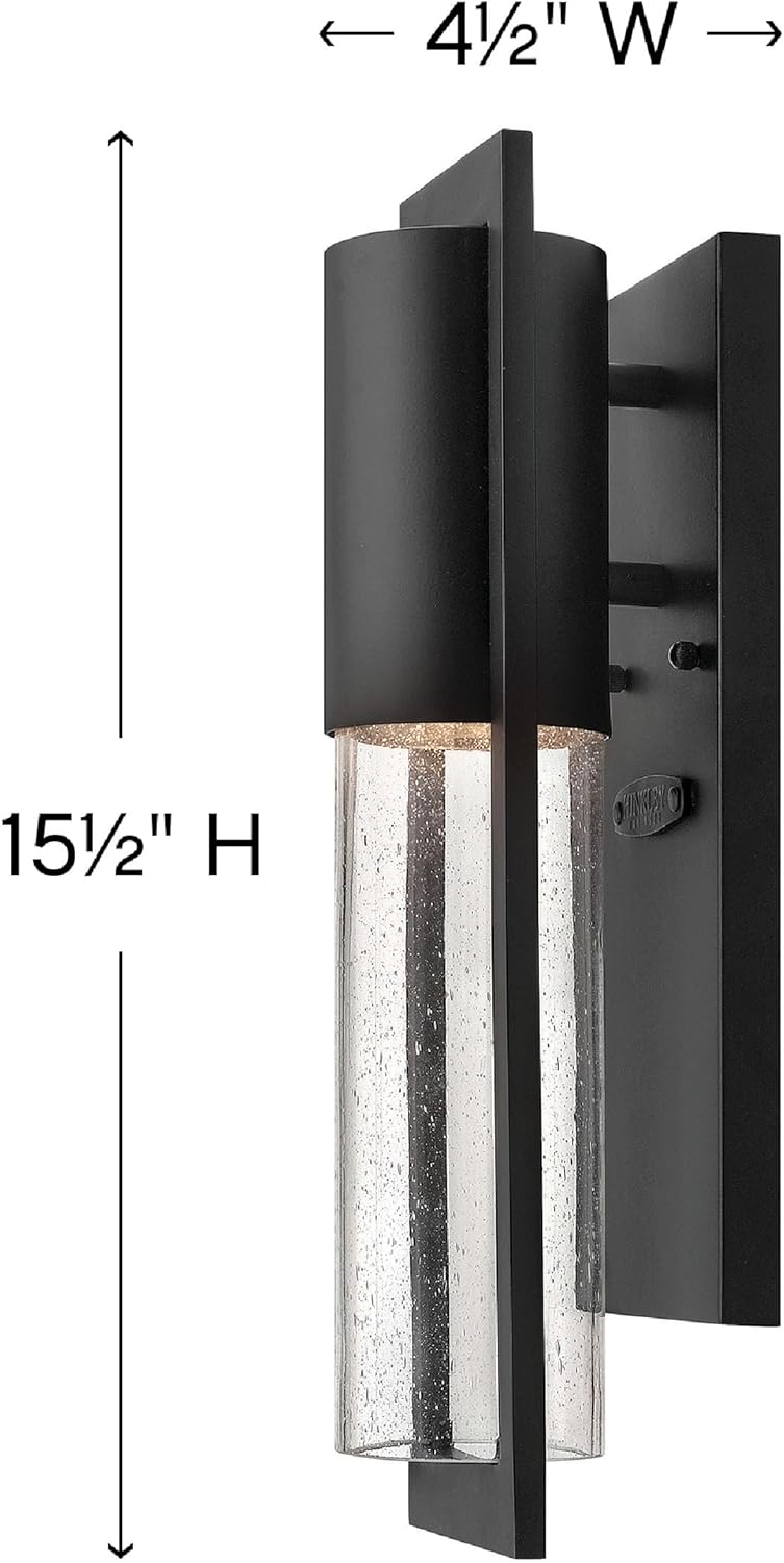 Hinkley Shelter Medium Wall Lantern - Minimalist Black