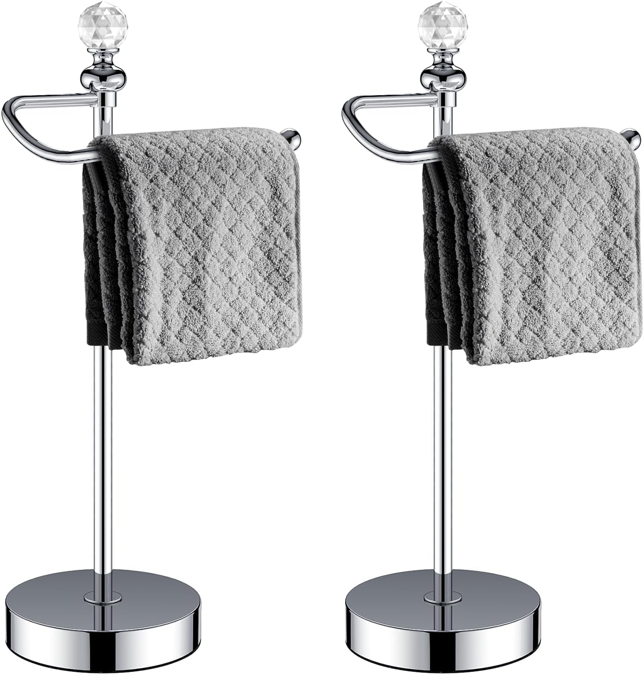 ROLABAM Bath Towel Holder Standing 2 Pack