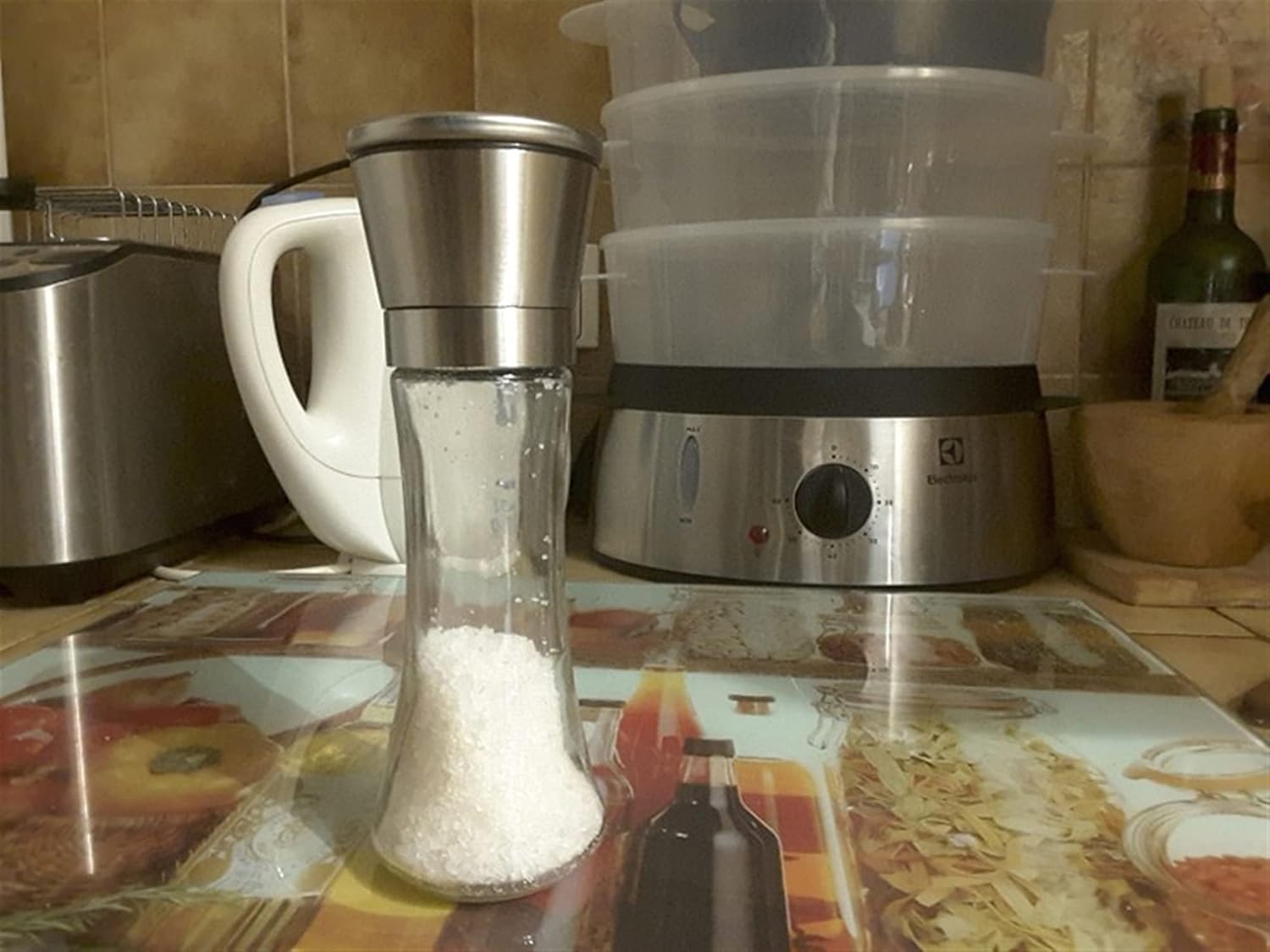 LEIXIUSM Salt Pepper Mill Shakers Set of 2