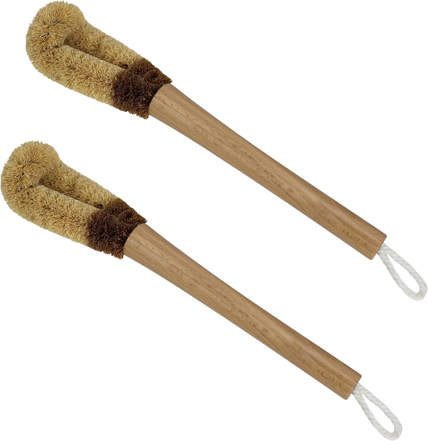 EIKS 2 Pack Bottle Cleaning Brushes with Coconut Fiber Bristles 1