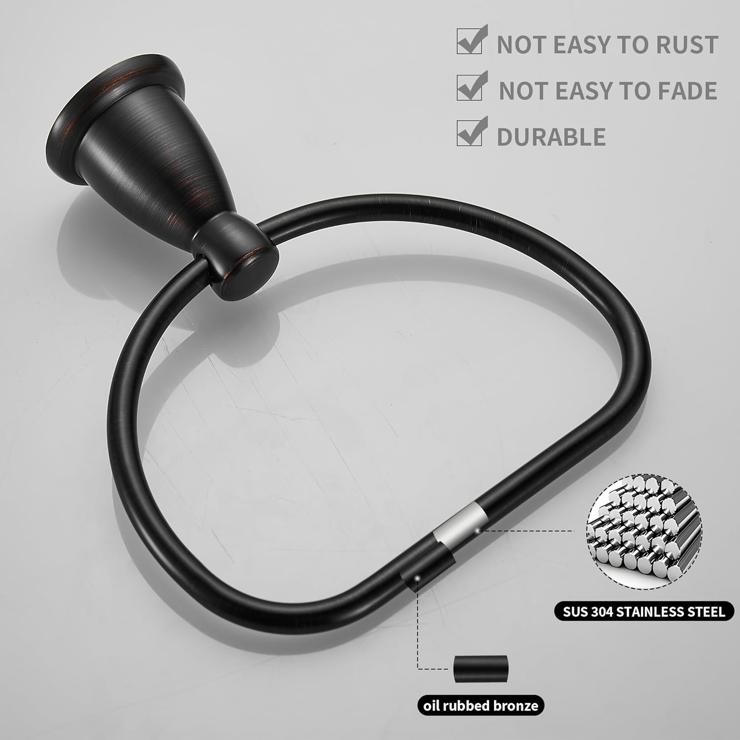 WEIKO Bronze Towel Ring 180 Degree Rotatable