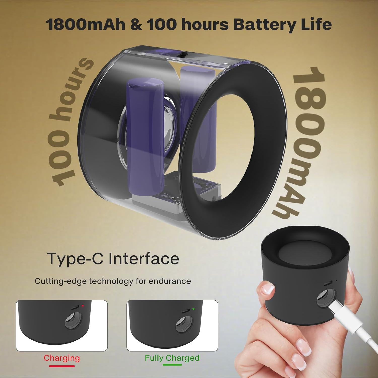 LED Spotlight Indoor Rechargeable Wall Lamp with Timer and Dual Light Source