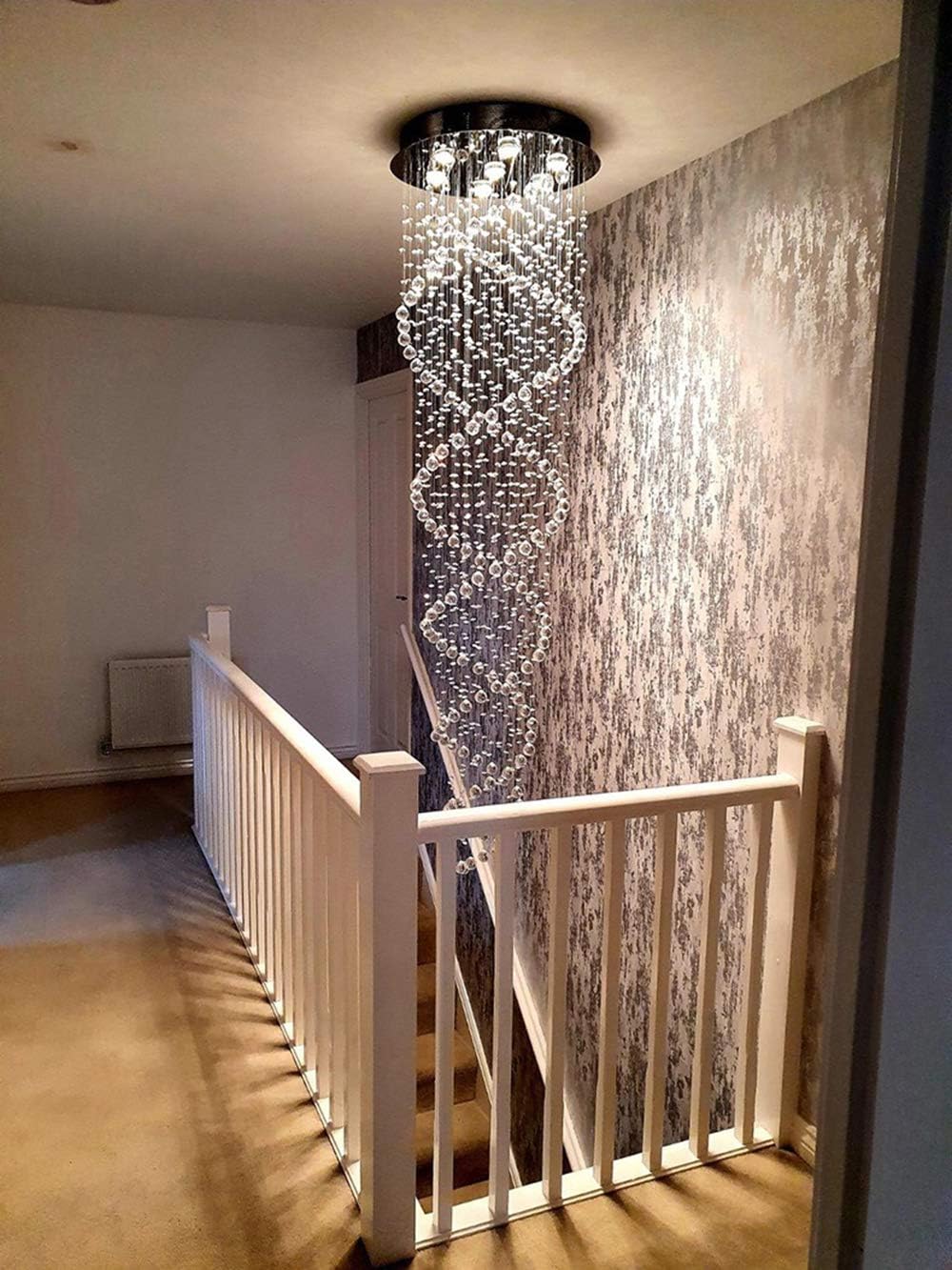LED Hanging Light Chandelier with Rotating Design