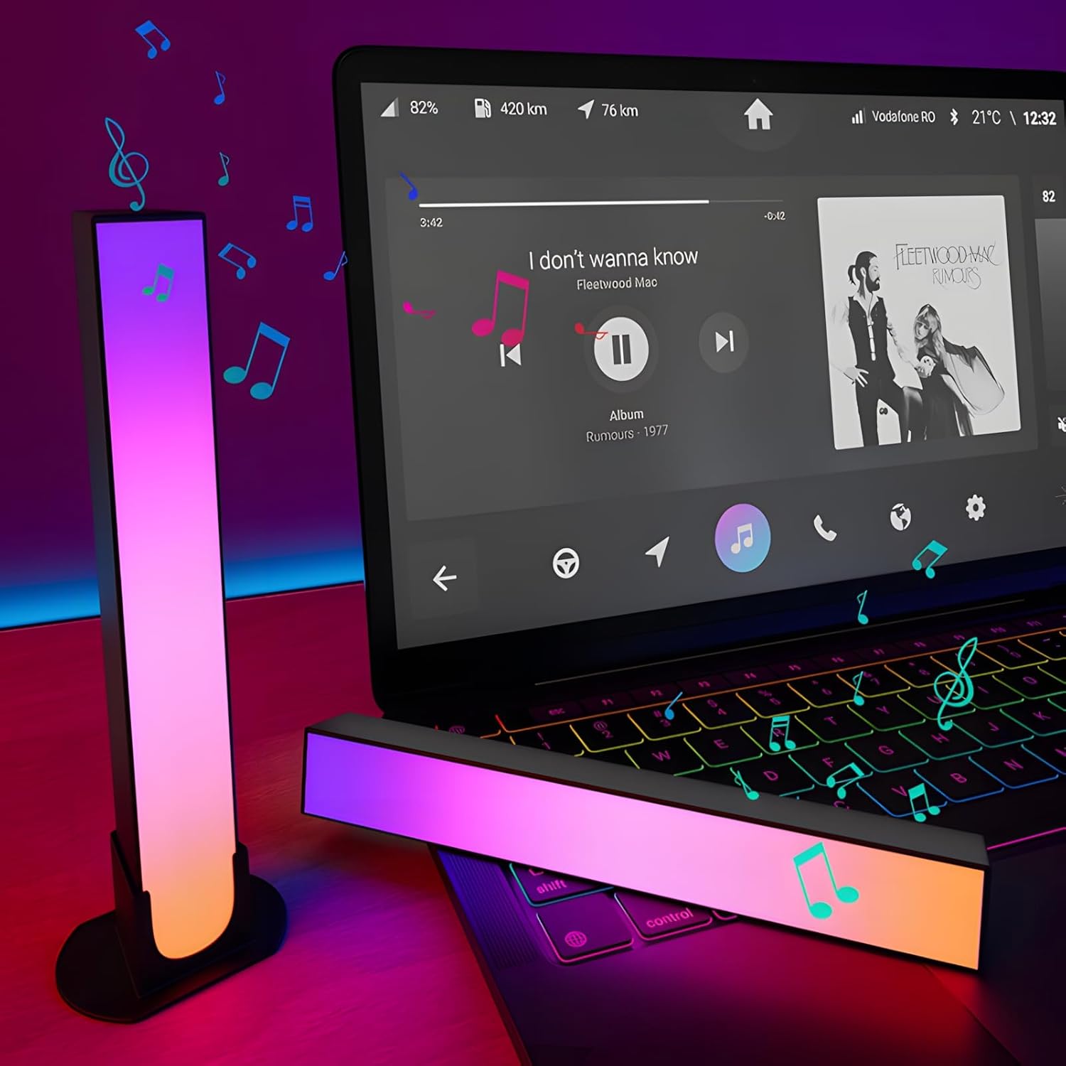 Benedi RGB Light Bar - Smart LED Lights for Bedroom and Gaming