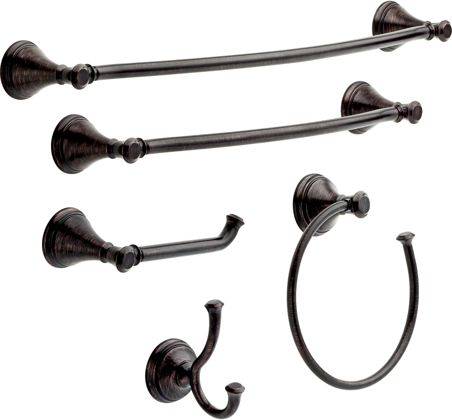 DELTA Cassidy 18-in Wall Mount Towel Bar in Venetian Bronze