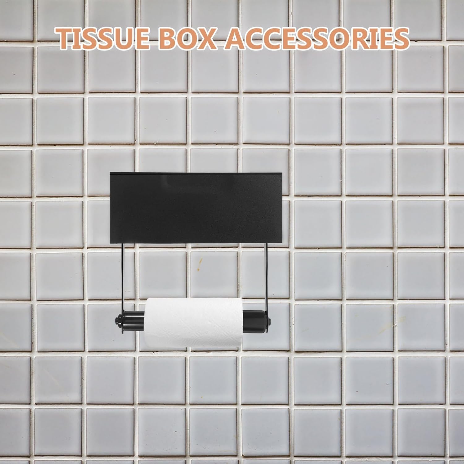 FOYTOKI 4pcs Plastic Toilet Paper Holder with Spring Load