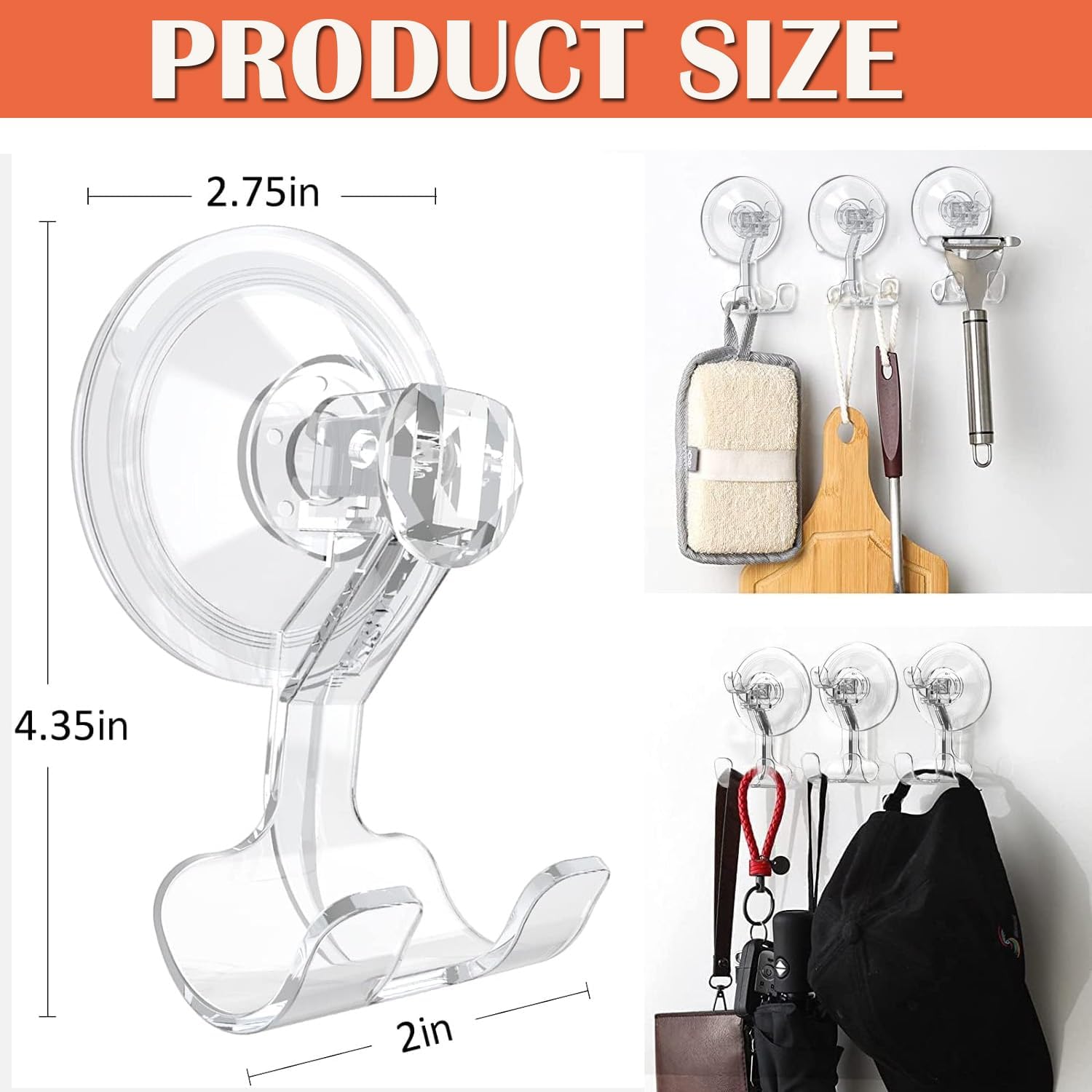 AKOAK 1 Pack Shaver Stand with Suction Cup Hook