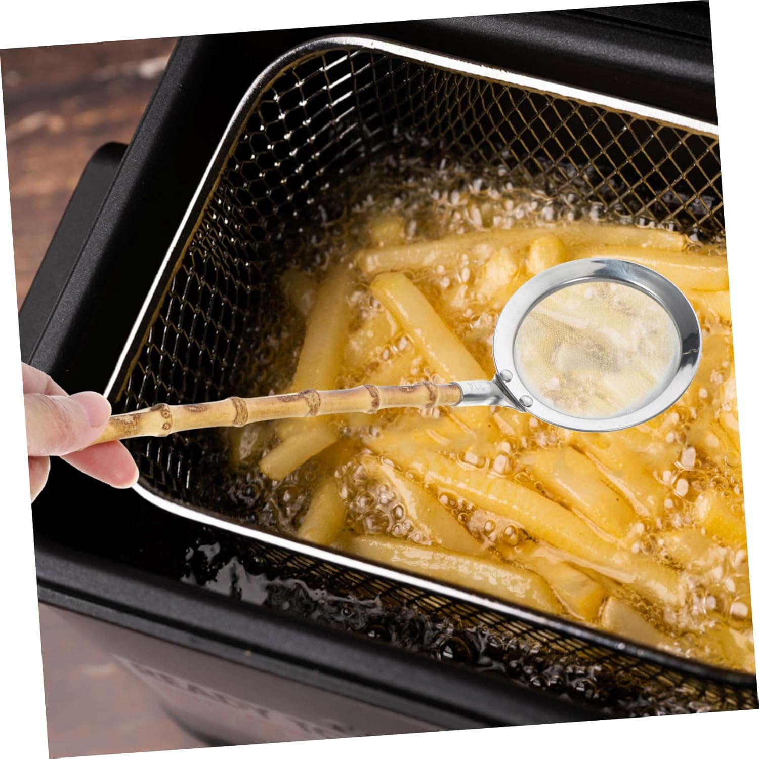 304 Stainless Steel Skimmer Colander Spoon with Handle