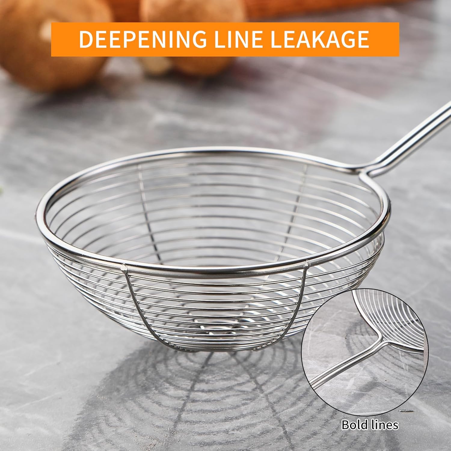Cokshy Stainless Steel Spider Strainer Set of 3 Sizes