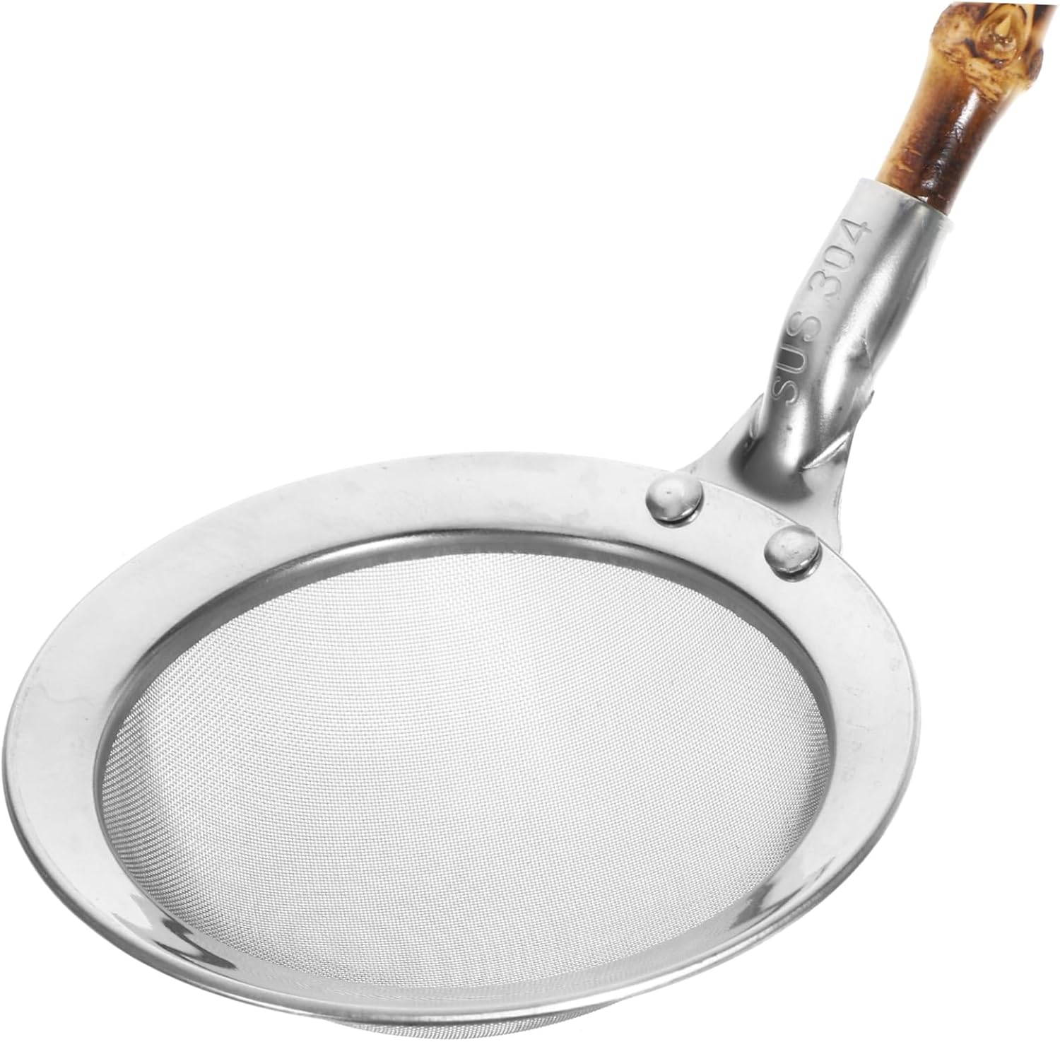 BRIGHTFUFU 304 Stainless Steel Colander Ladle with Long Handle