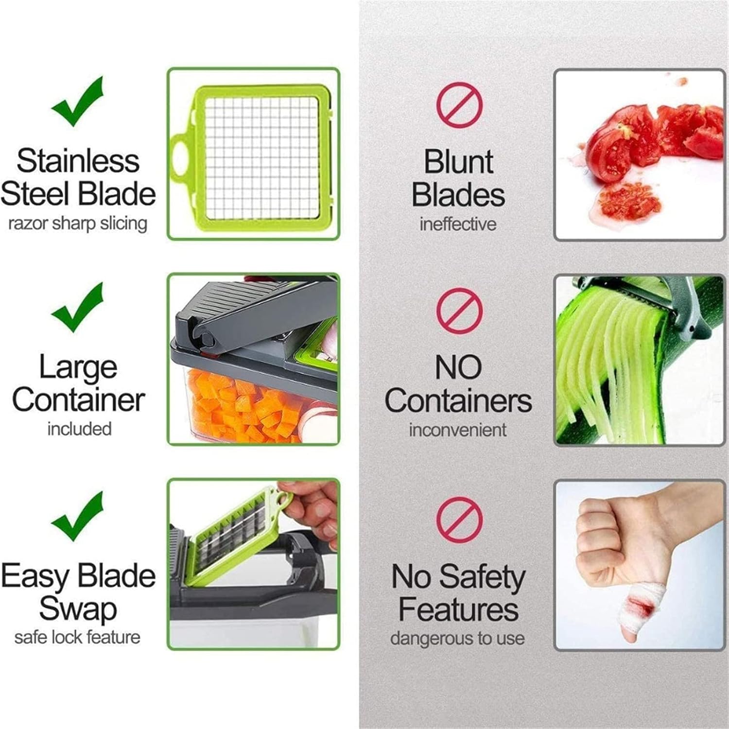 Kuaguan 8 In 1 Vegetable Slicer with Container