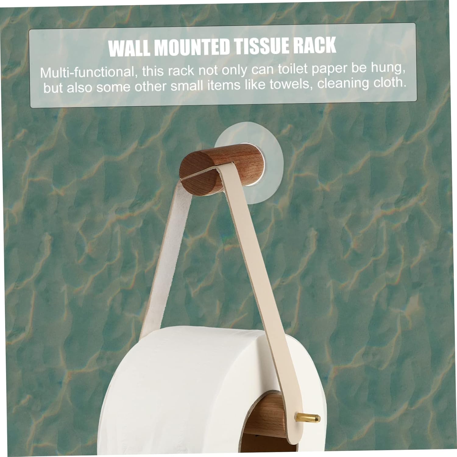 Holibanna Wall Mount Toilet Paper Holder Durable and Space-Saving Design