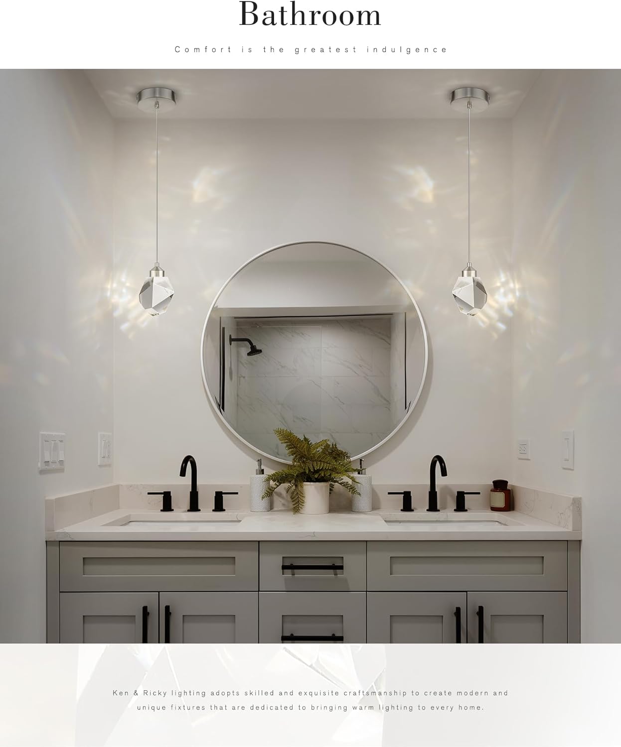 Ken Ricky Modern 4-Light Track Pendant Lighting