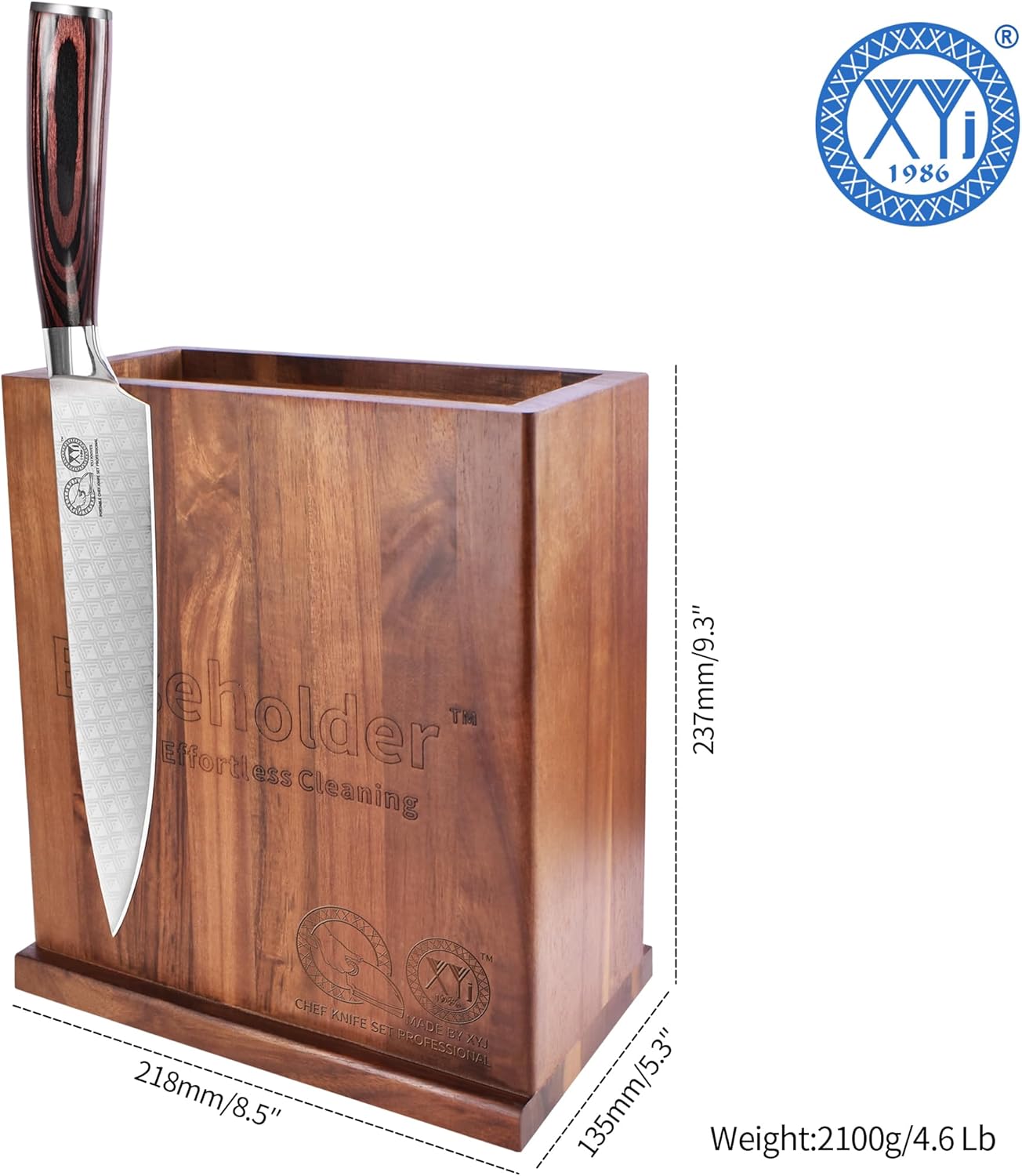 XYJ Magnetic Knife Block Holder Double Side Storage 1