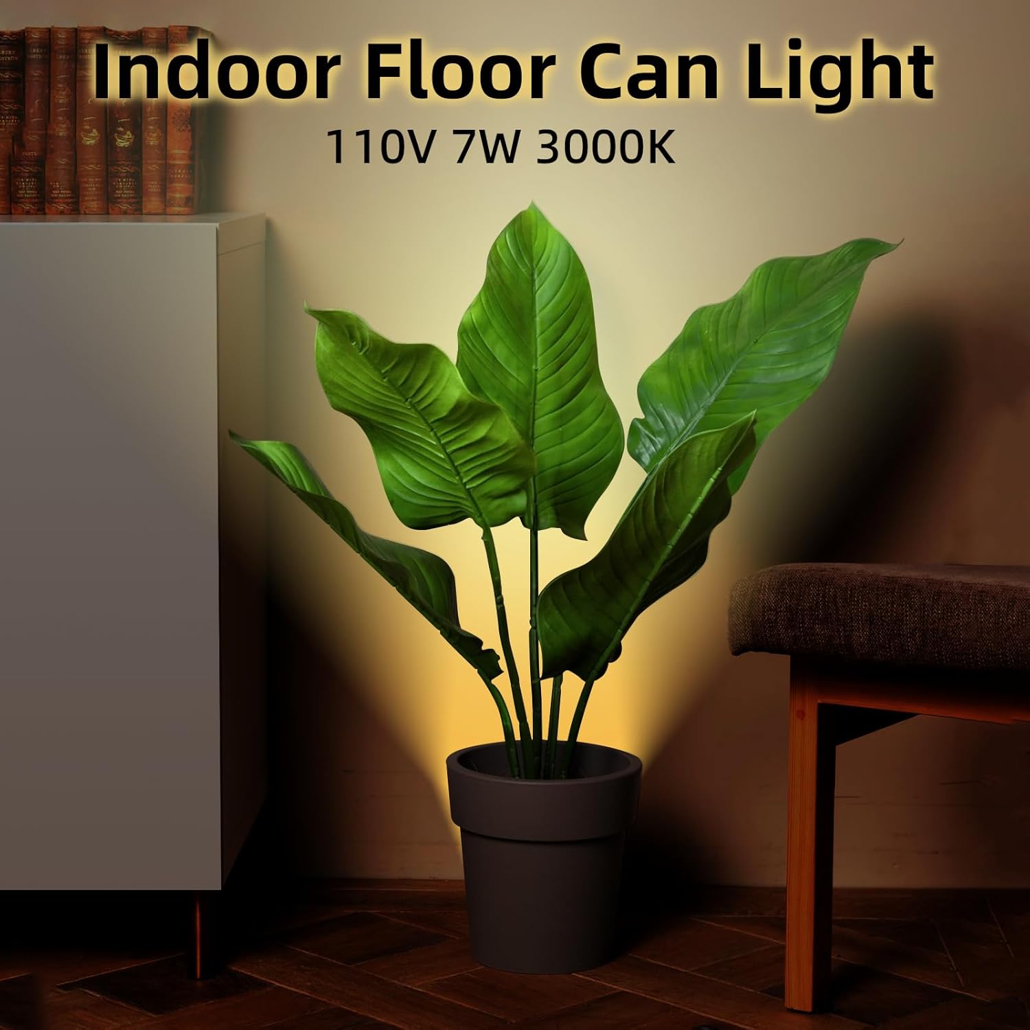MIOBLUE Floor Can Light Accent Light with GU10 Bulbs