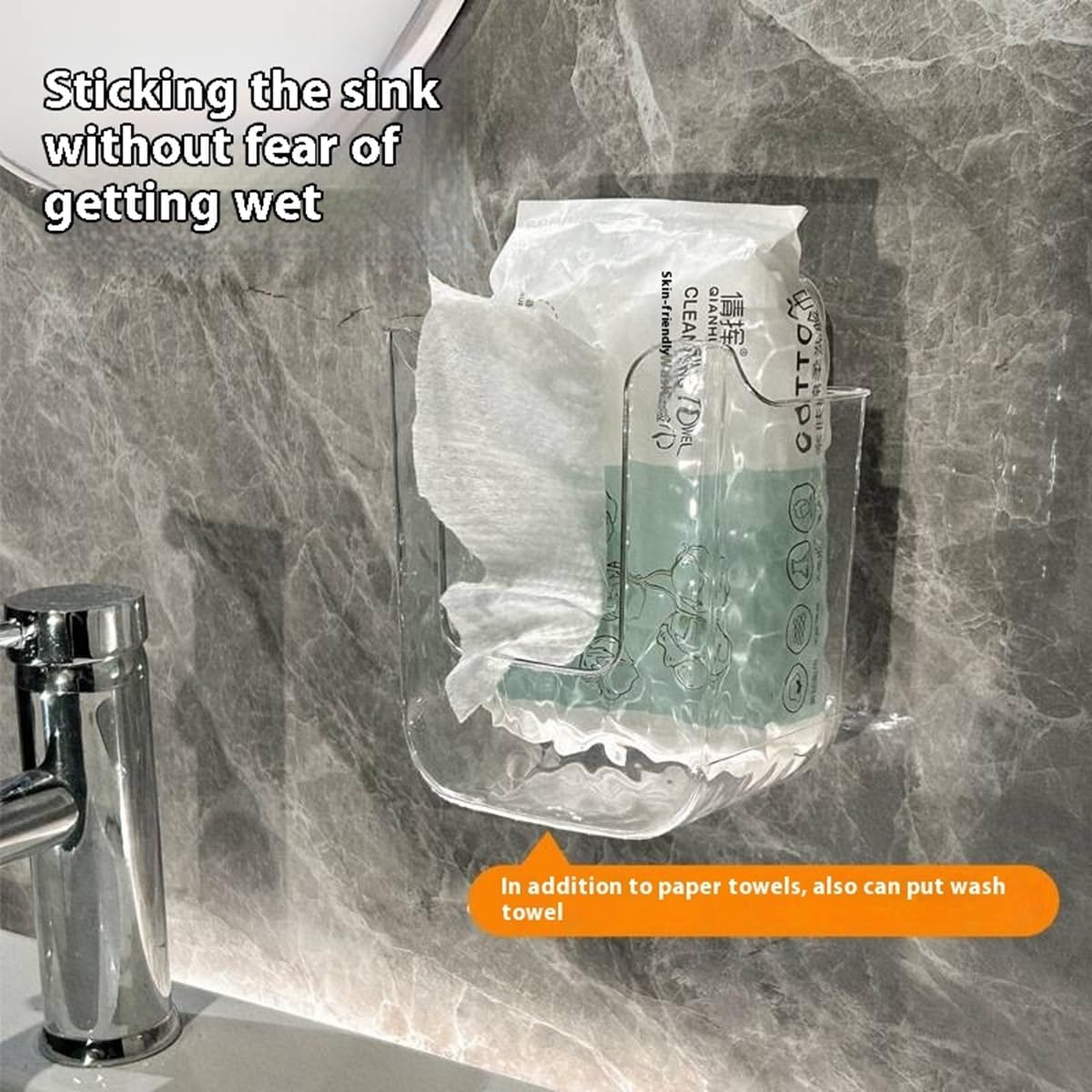 Multi Functional Wall Tissue Box Holder Toilet and Kitchen Use