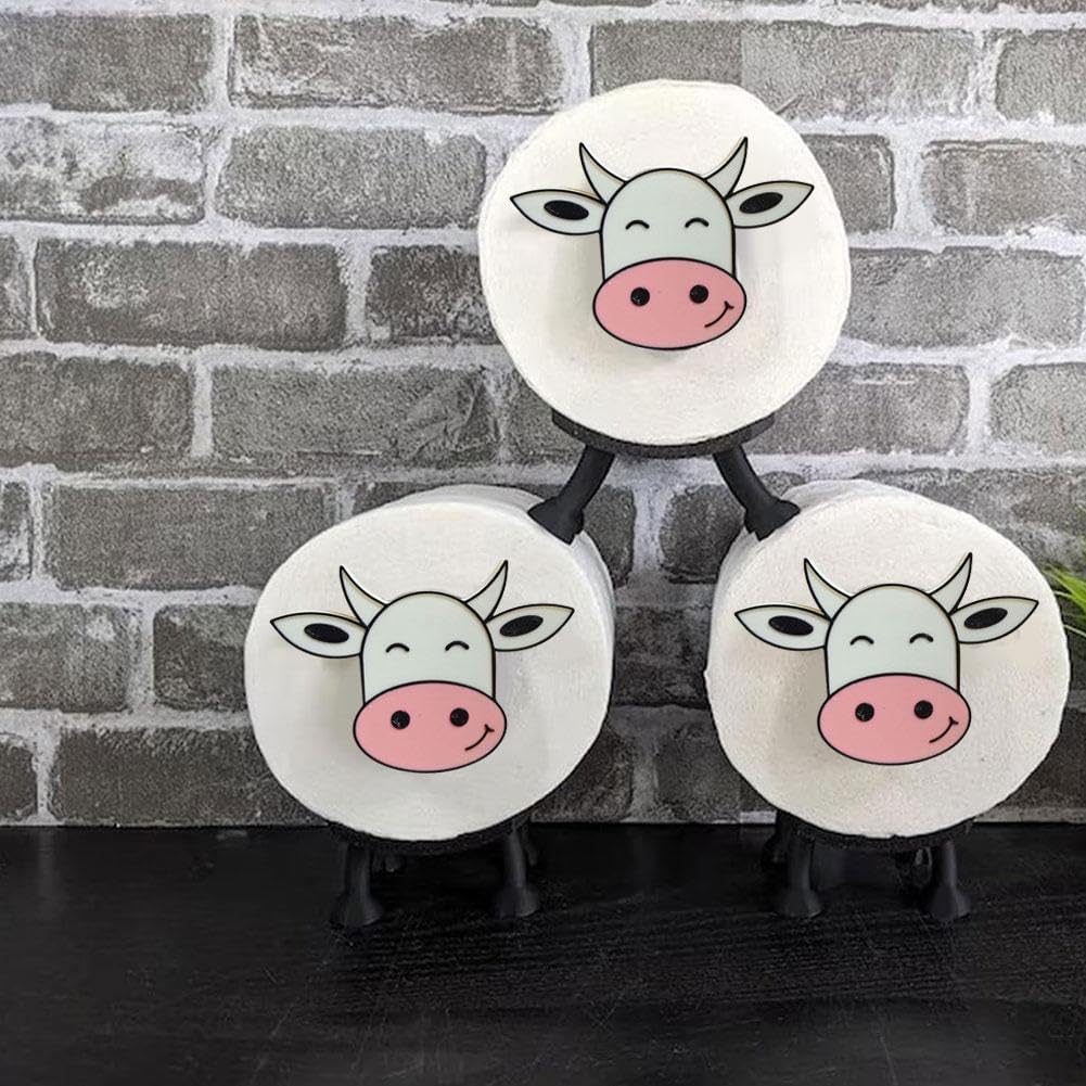 Cow Toilet Roll Holder - Funny 3D Printed Bathroom Decor 1
