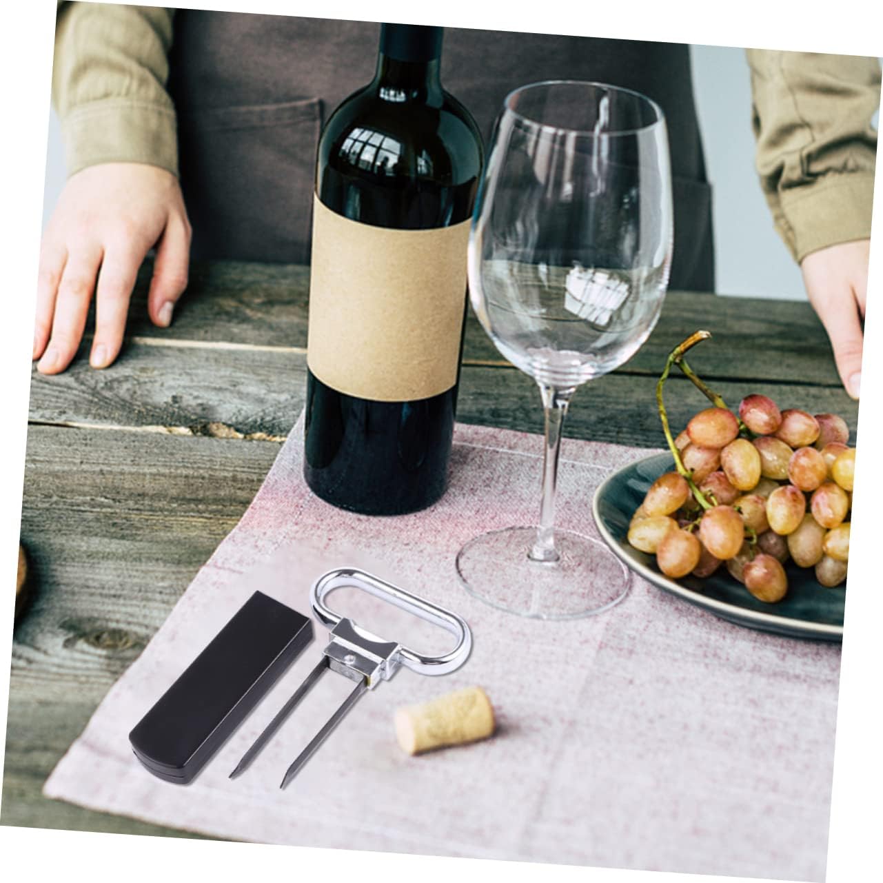 Cabilock Portable Wine Cork Remover and Bottle Opener