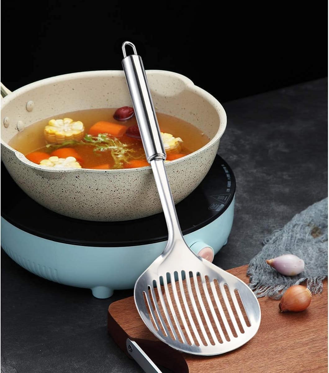 TENTA Kitchen 2pc Skimmer Ladle with Wire Strainer