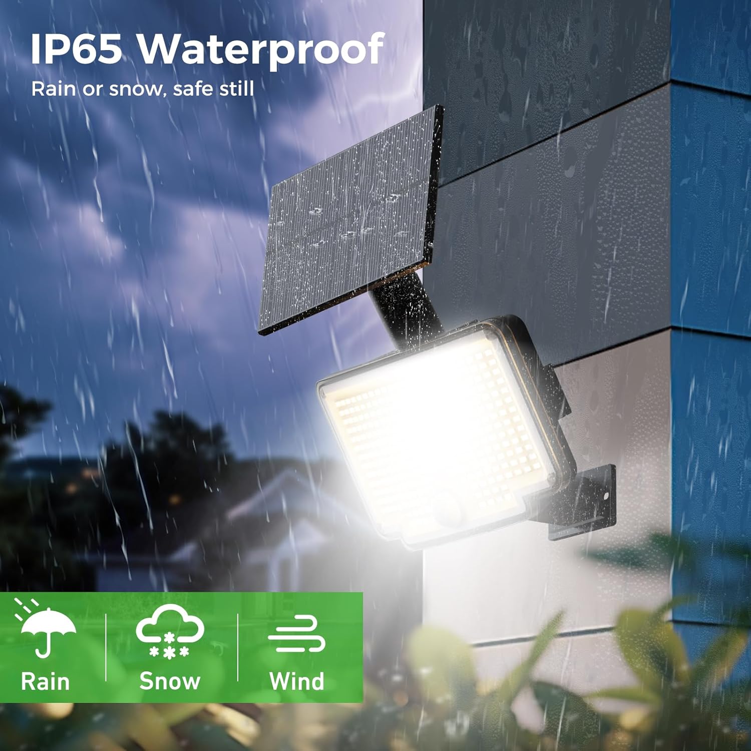 Nipify 2 Pack Solar Motion Flood Lights Outdoor