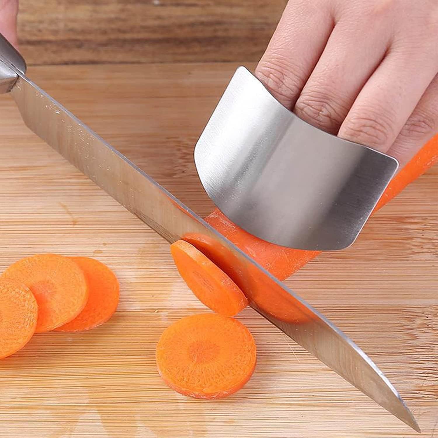 4Pcs Stainless Steel Finger Guards for Safe Cutting 1
