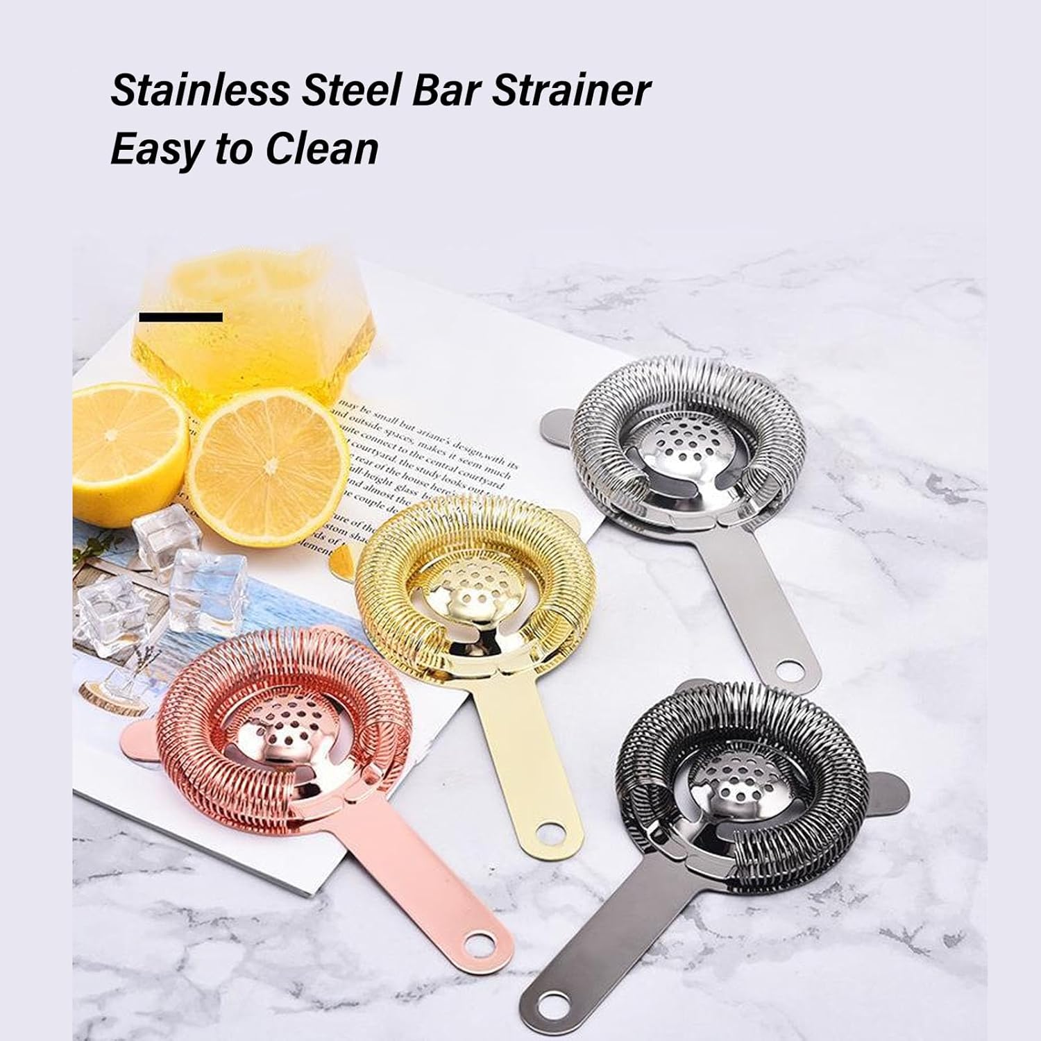 Stainless Steel Hawthorne Strainer with Flexible Spring 36 x 63in