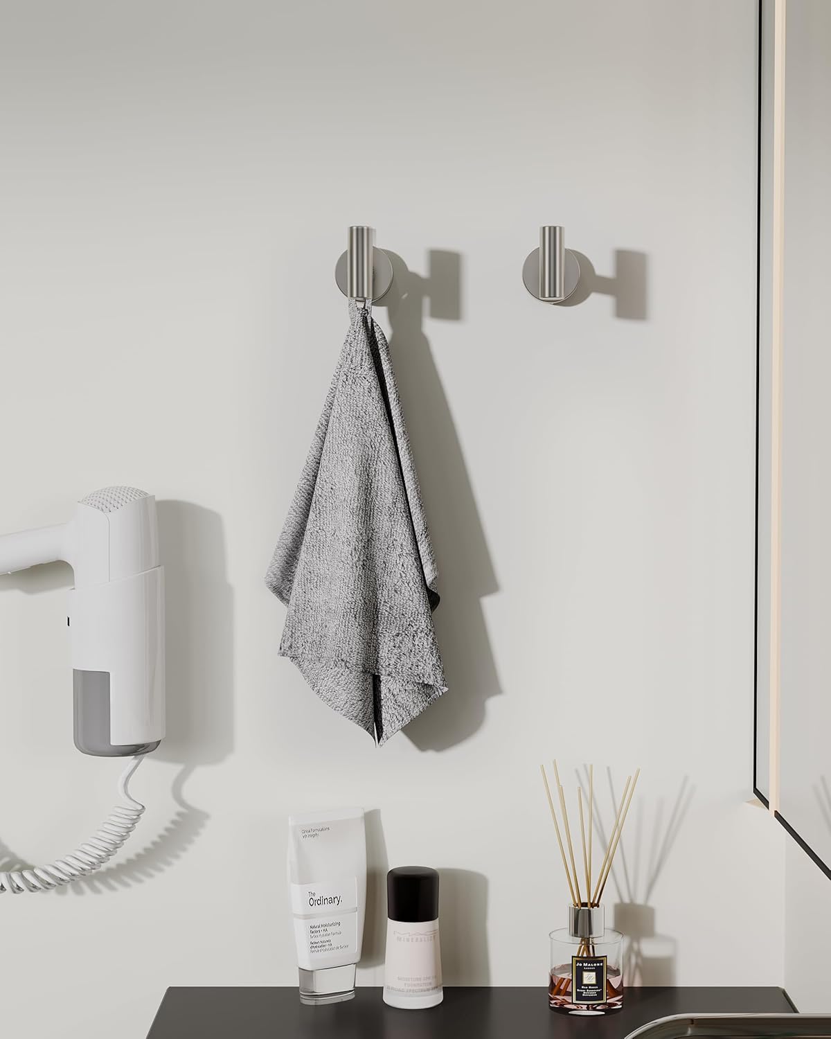 RARXTR Brushed Nickel Towel Hook 2 Pack 1