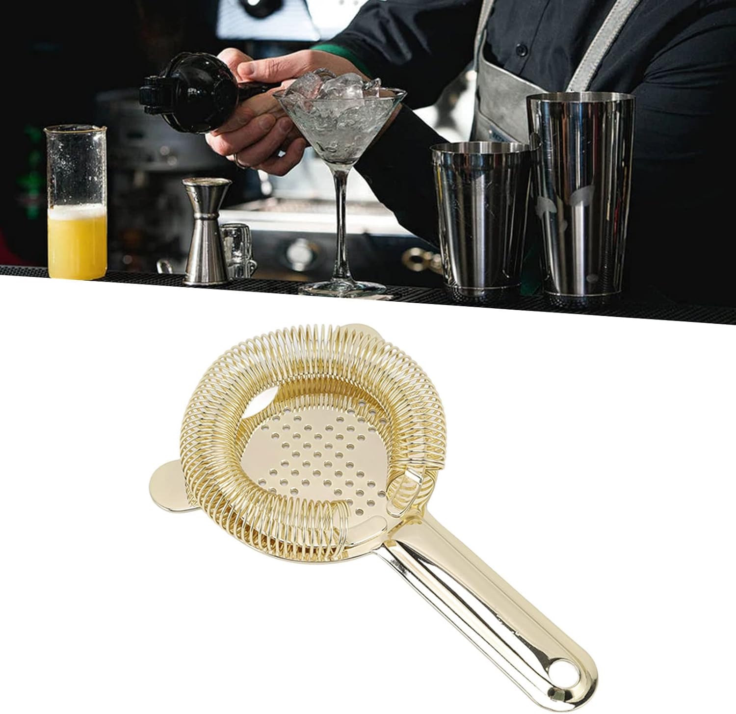 AOZU Bar Tool Strainer 304 Stainless Steel