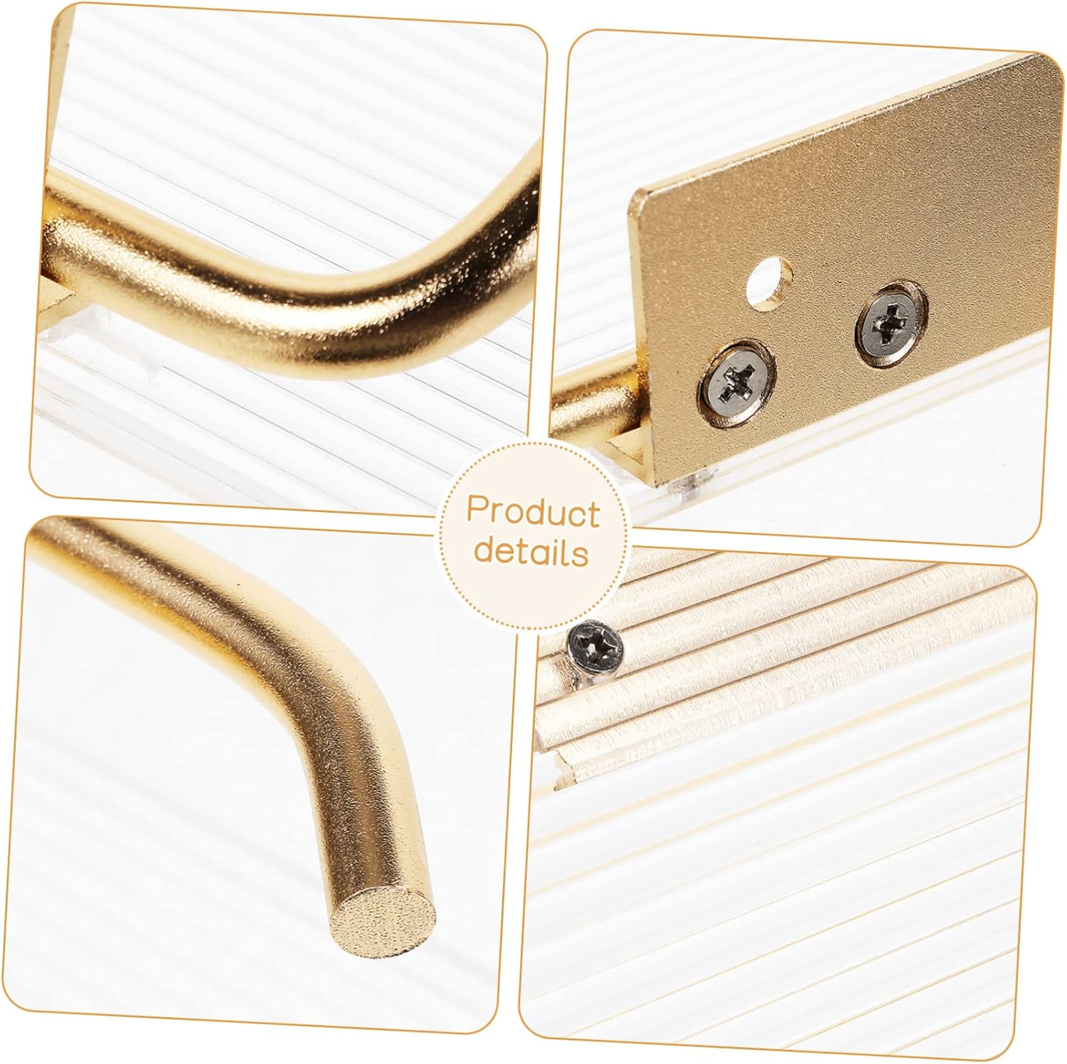 Wall Mounted Paper Towel Holder with Acrylic Shelf