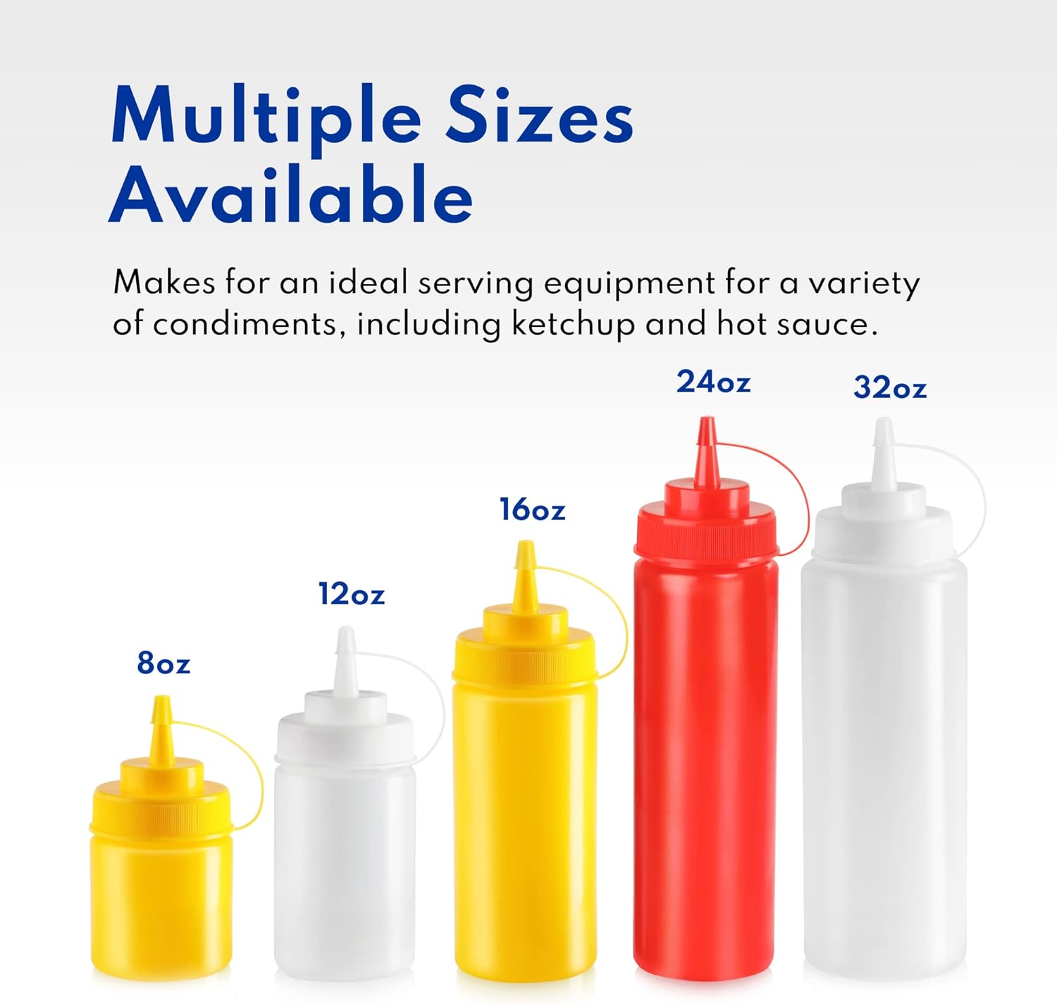 New Star Foodservice 26283 Squeeze Bottles Pack of 6